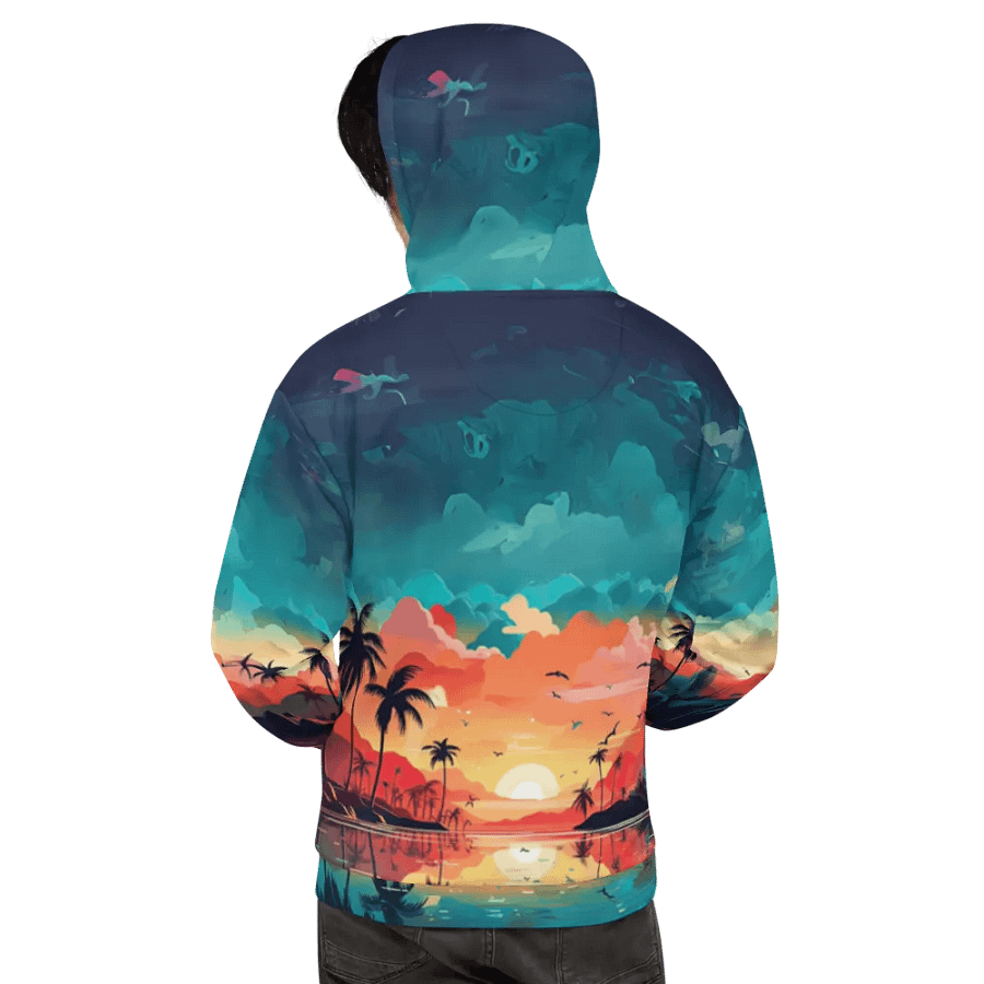 Tropical Sunset All Over Print Hoodie product image (6)