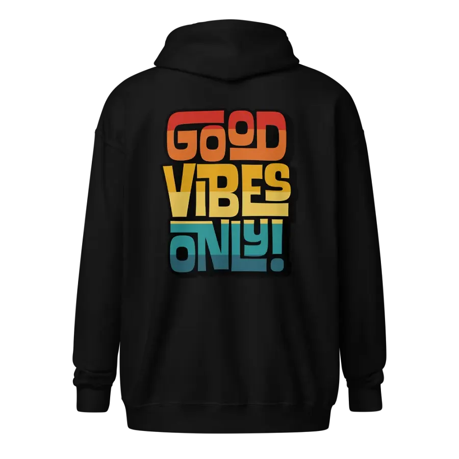 Good Vibes Only Vintage Sunset Zip Hoodie product image (2)