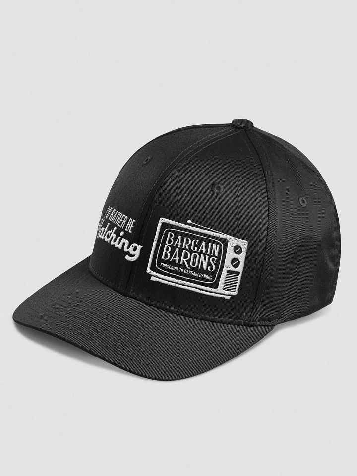 I'D RATHER BE WATCHING BB (Embroidered Fitted Cap) product image (4)