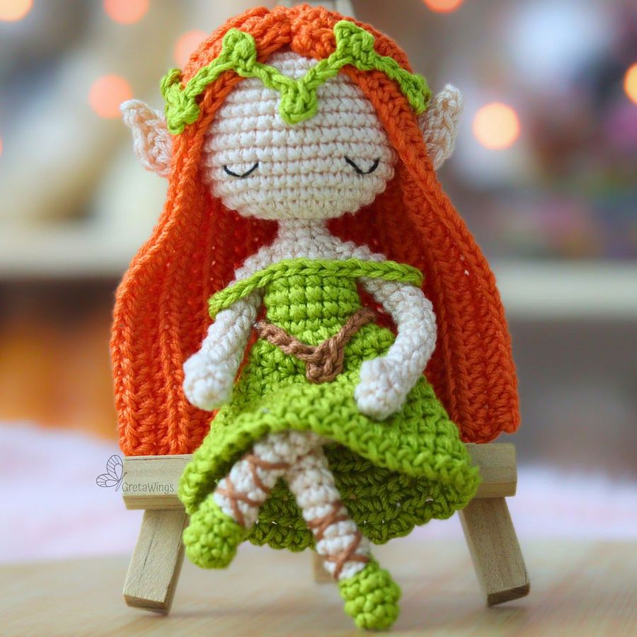 Patrón Amigurumi: Duende Mágico del Bosque Elyndra & Lunithiel- Patrón de muñeca Amigurumis de ganchillo (descarga digital) product image (8)
