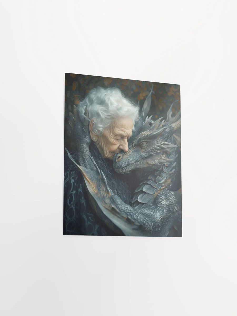 Elder lady with her dragon - Poster product image (14)