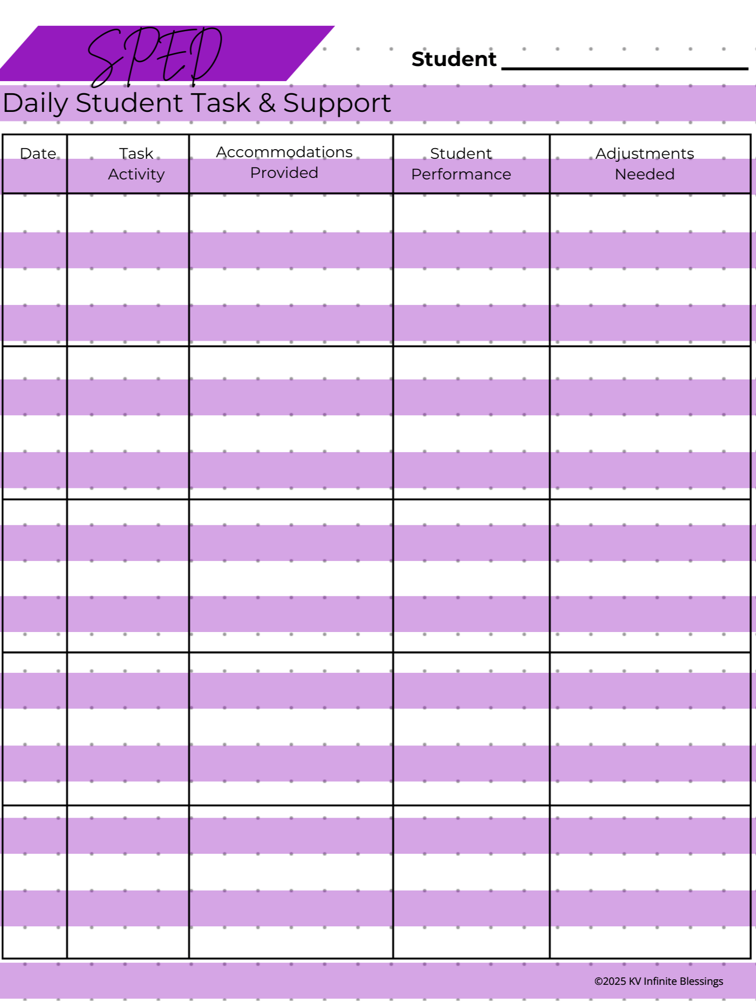 Special Ed Documentation & Support Forms | Digital & Printable Journal product image (6)
