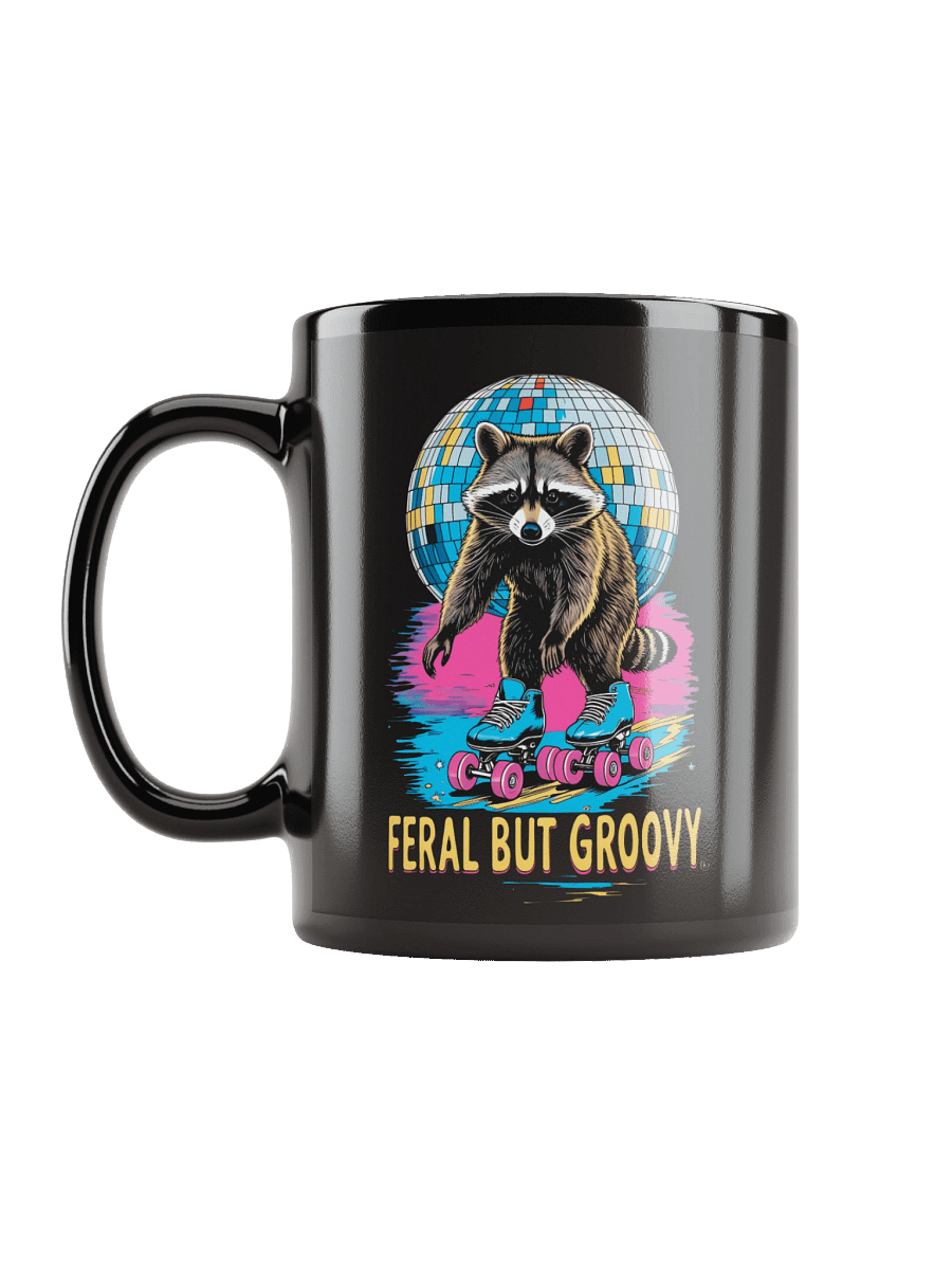 Feral but Groovy Raccoon Mug product image (11)