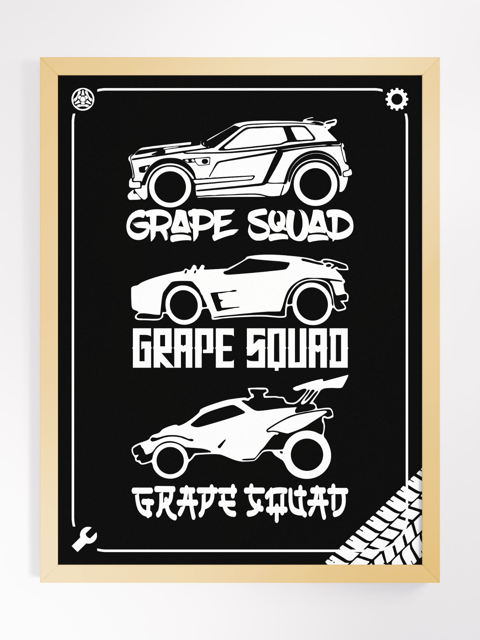 The Grape Garage Framed Blackout Poster product image (9)