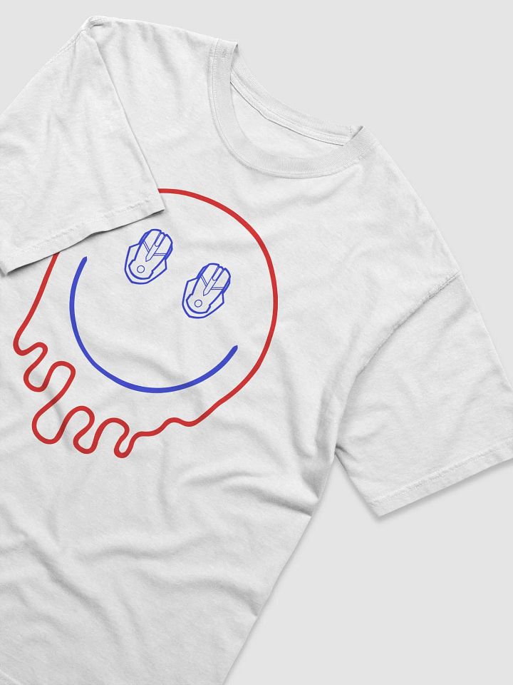 Patriotic Smiley Face T-Shirt (Red/Blue) product image (2)
