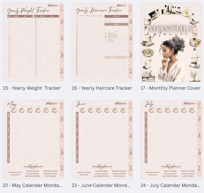 💅 Boss Babe Digital Planner (Reusable Year After Year) product image (4)