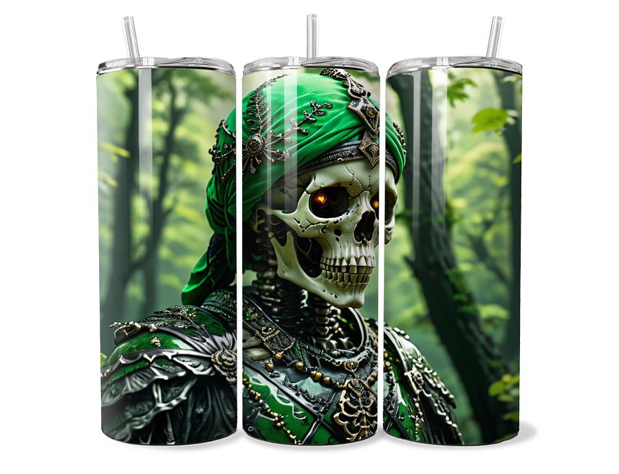 Emerald Skeleton Tumbler - 20oz Stainless Steel product image (1)