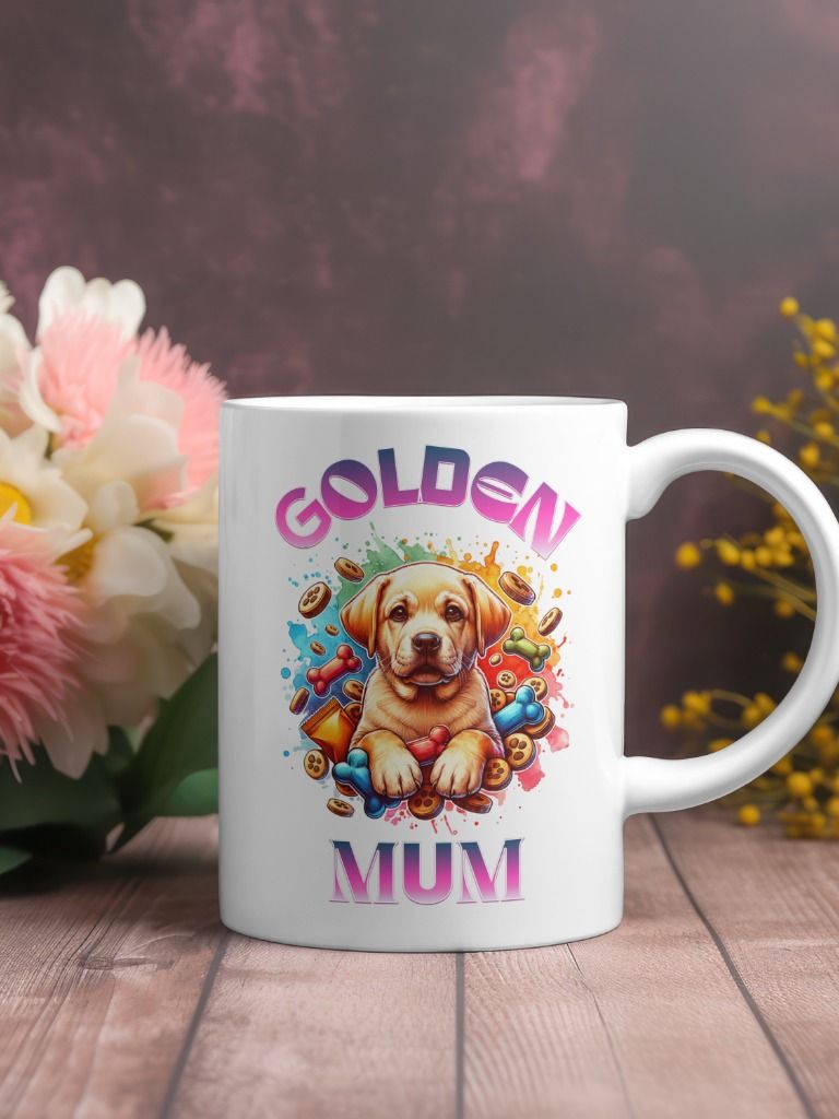 Golden retriever puppy mum mug product image (7)