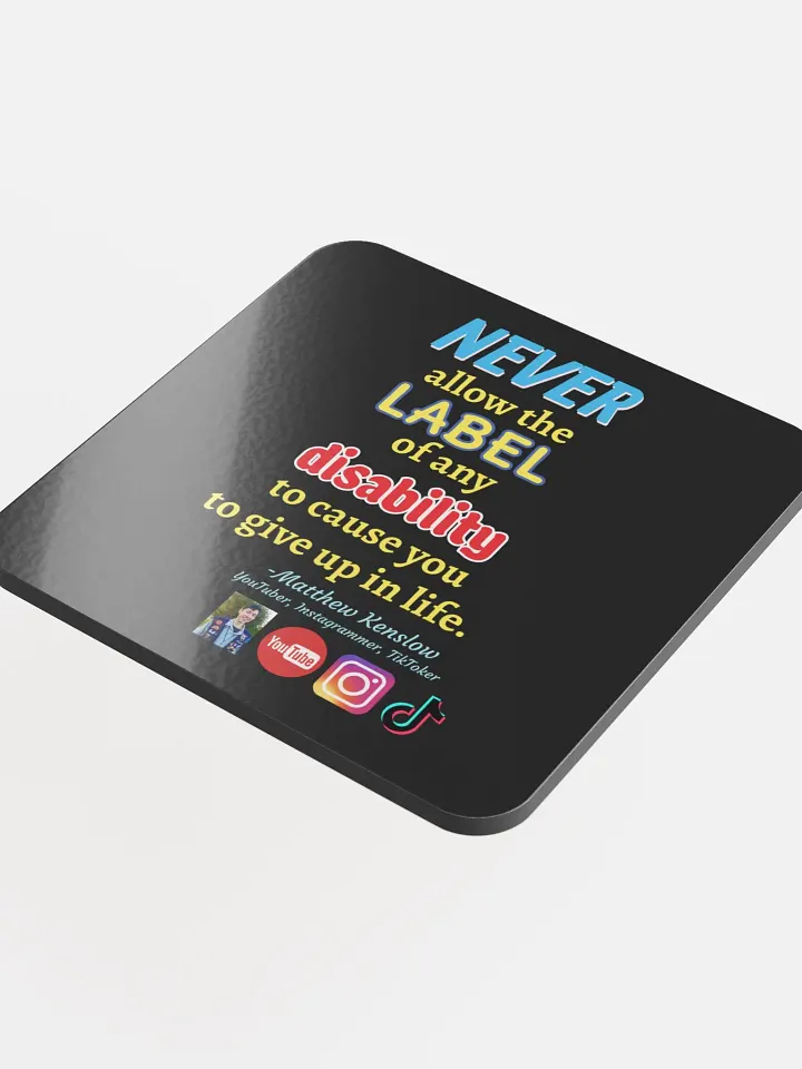 Glossed Cork Coaster [Quote 3] product image (1)