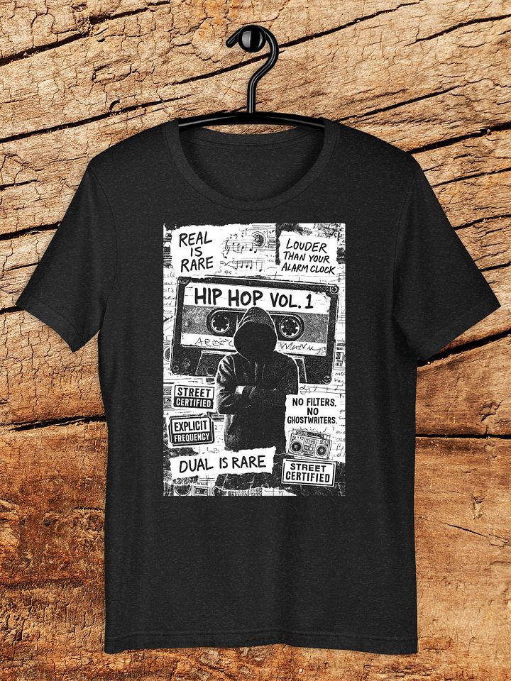 Real Is Rare Tee – Hip-Hop Vol. 1 Street Certified Collage Shirt product image (1)