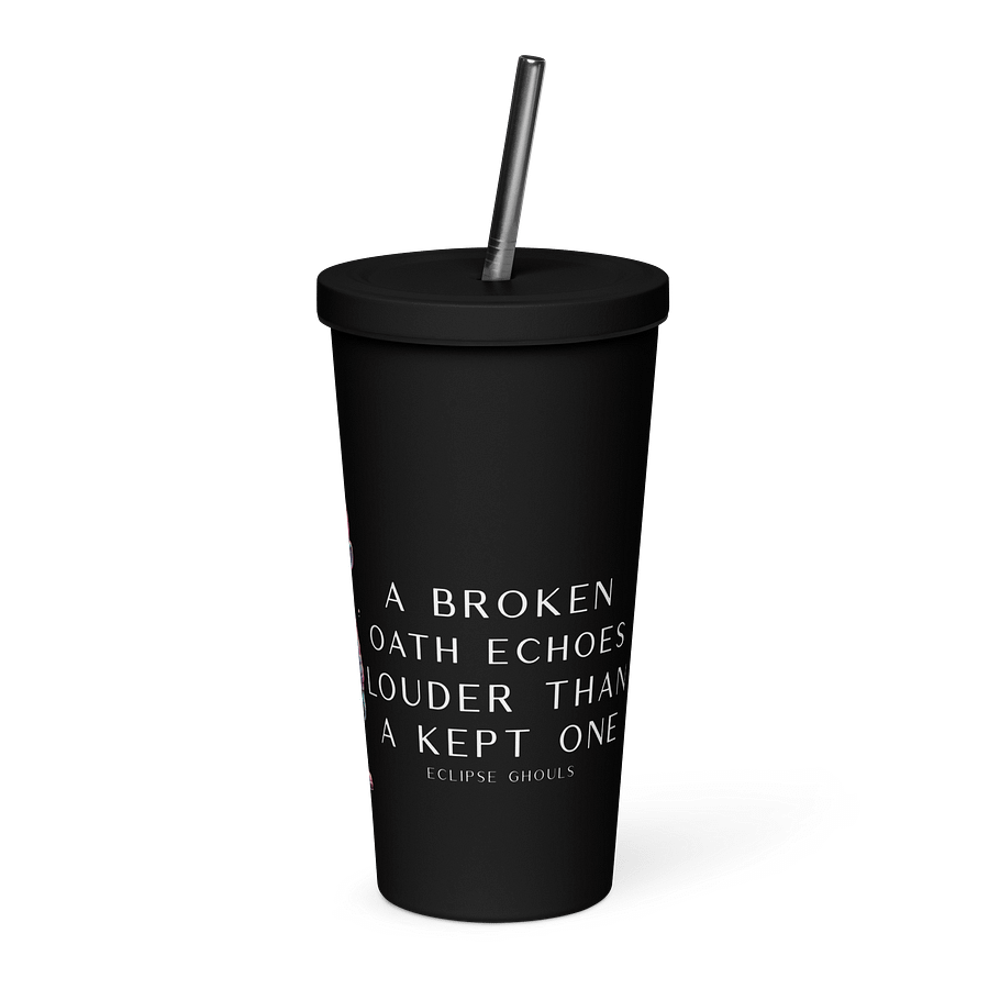 Dresden Mire Insulated Tumbler with a Straw - Dark product image (3)