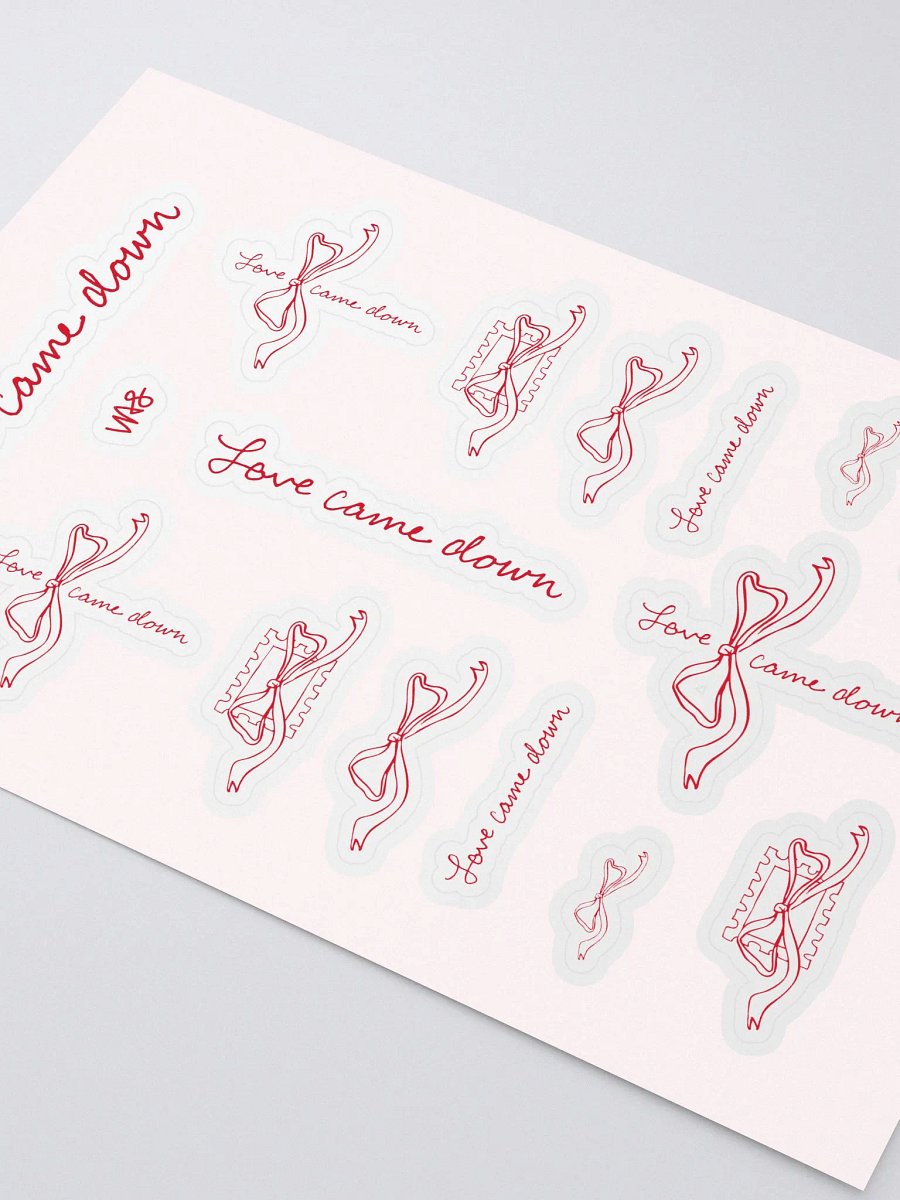 Love Came Down (Sticker Sheet) product image (2)