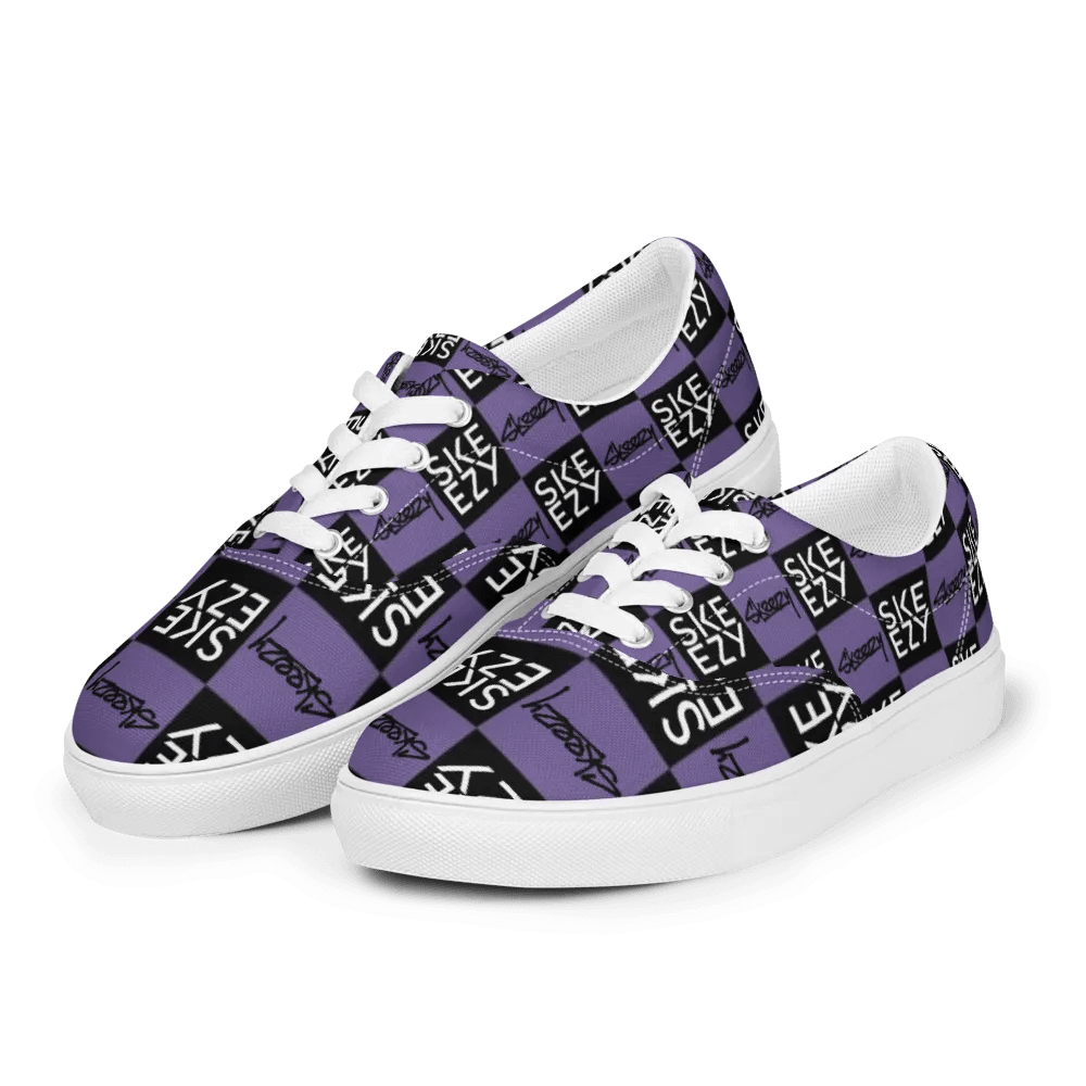 Checkered Skeezy Lace-Up Shoes PUR/BLK (Men's) product image (5)