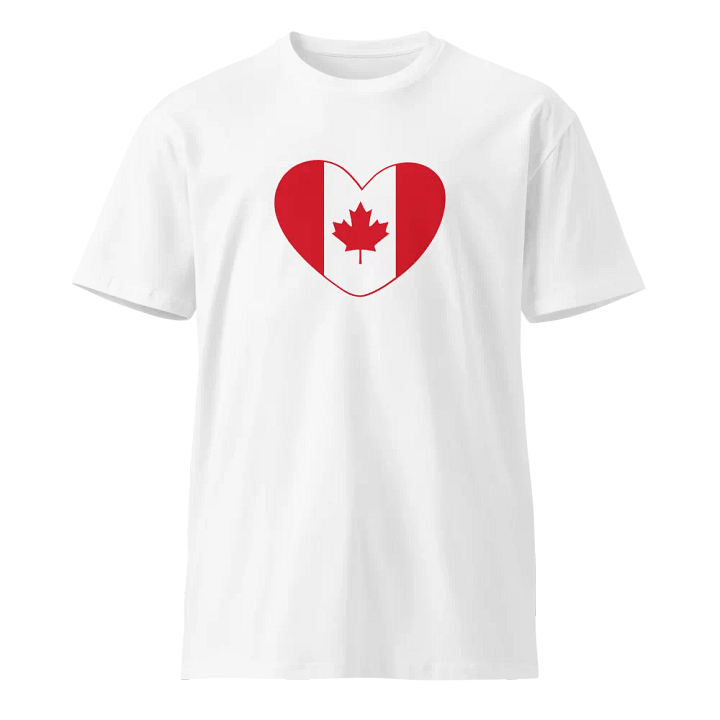 Canadian Heart Flag Unisex Tee product image (1)