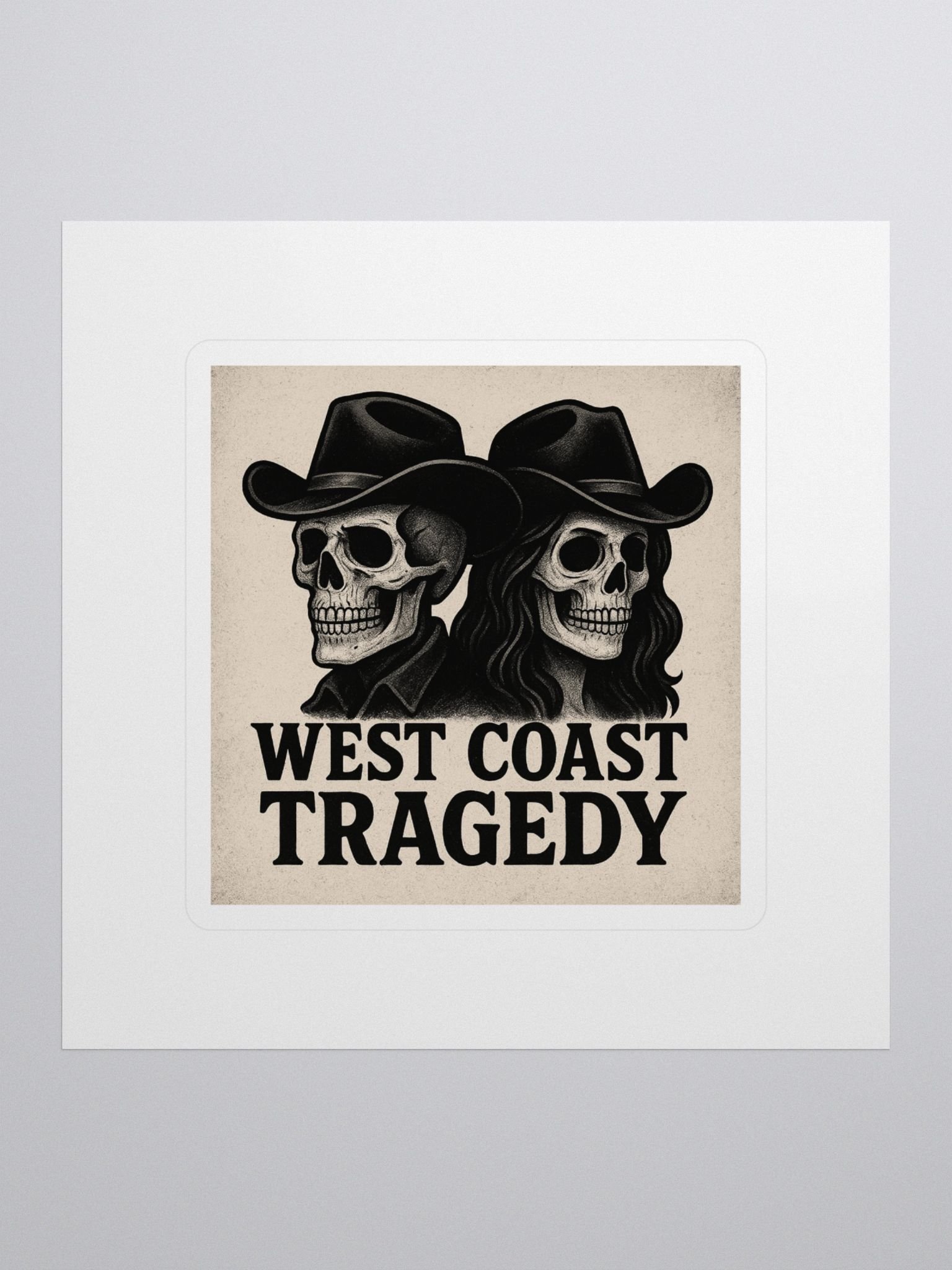 Vintage Western Skeleton Stickers product image (1)