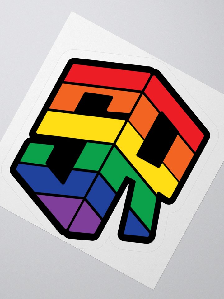 Pride Flag Logo Sticker product image (4)