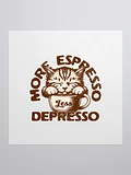 Espresso Cat Kiss Cut Stickers product image (1)