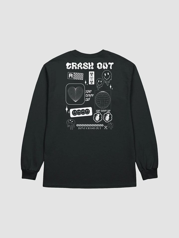 CRASH OUT LONG TEE (WHITE) product image (1)