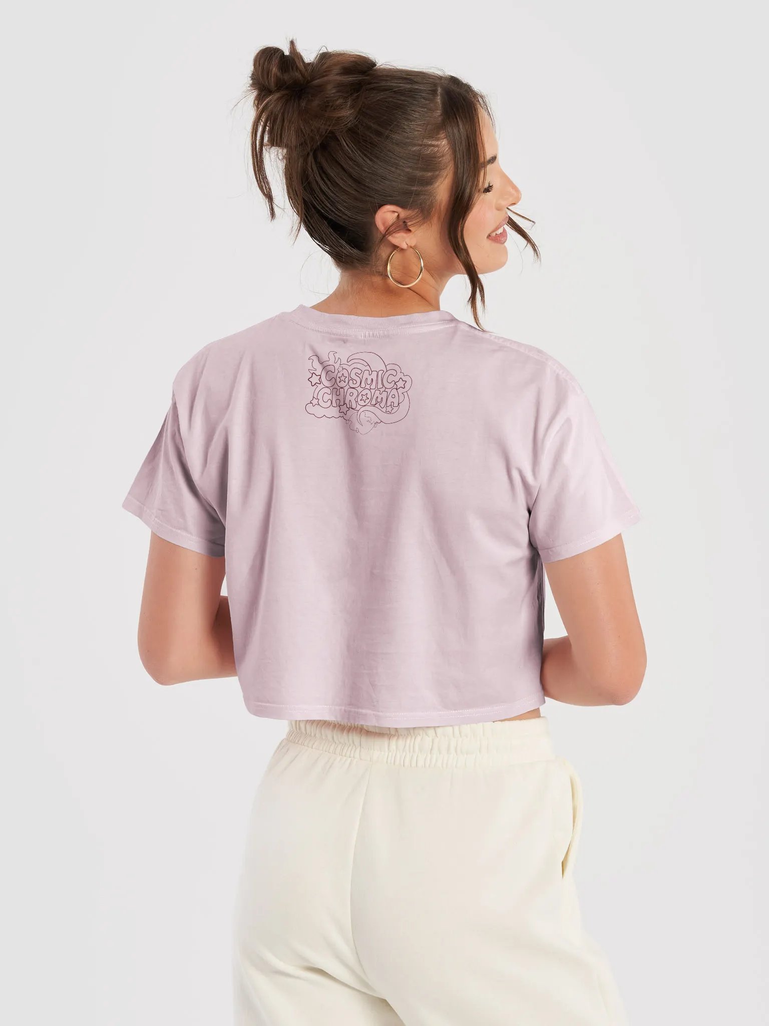 Repping the Splatlands - Colorful Game Fanart- Cropped Tee - Art by CosmicChroma product image (3)