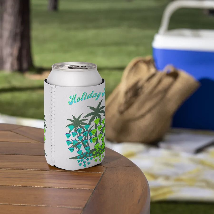 Tropical Holiday Joy Coozie Can Cooler product image (7)