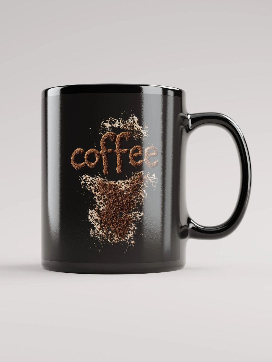 Ground Coffee Black Glossy Mug product image (1)