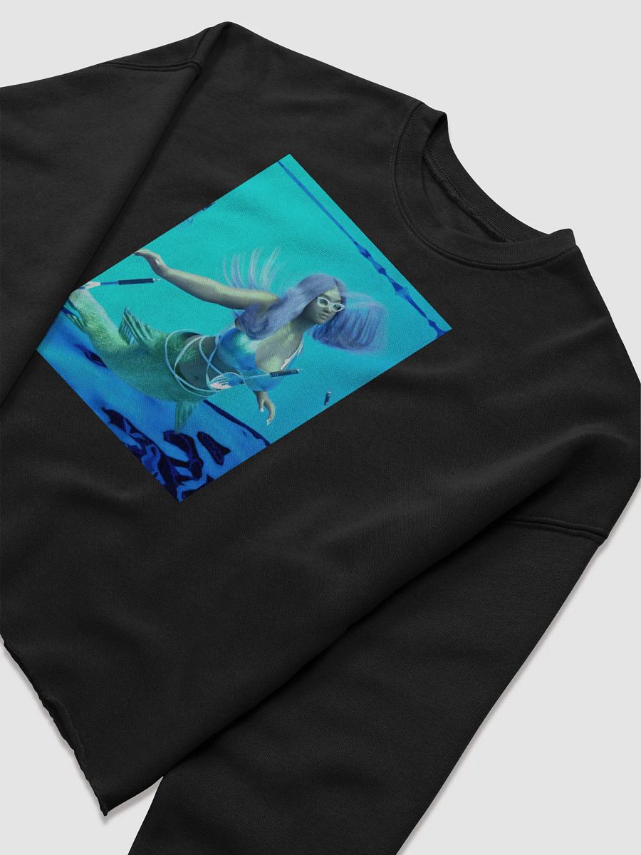 Aqua Mermaid Dreams Fleece Crop Sweatshirt product image (13)