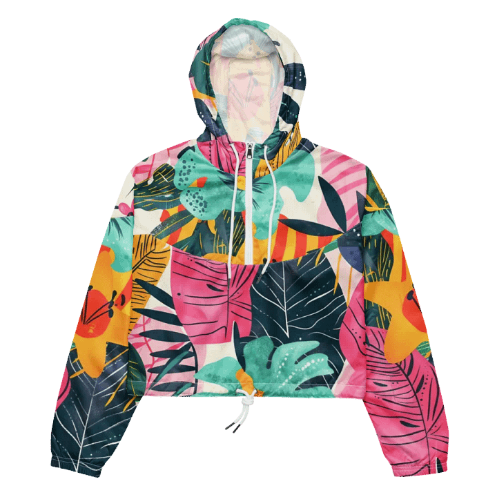 Palm Breeze Cropped Windbreaker product image (1)