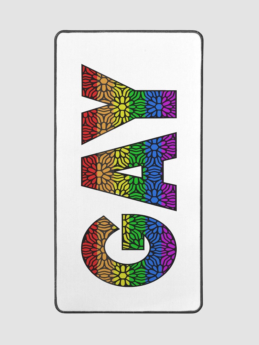 GAY Pride Colors and Flowers Mousepad product image (2)