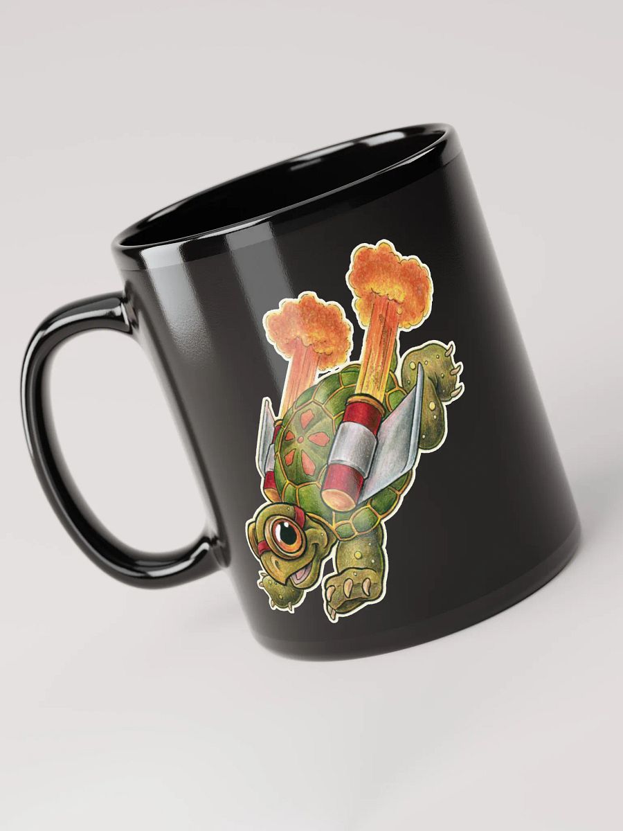 Jetpack Tortoise - SFA Black Glossy Mug product image (3)