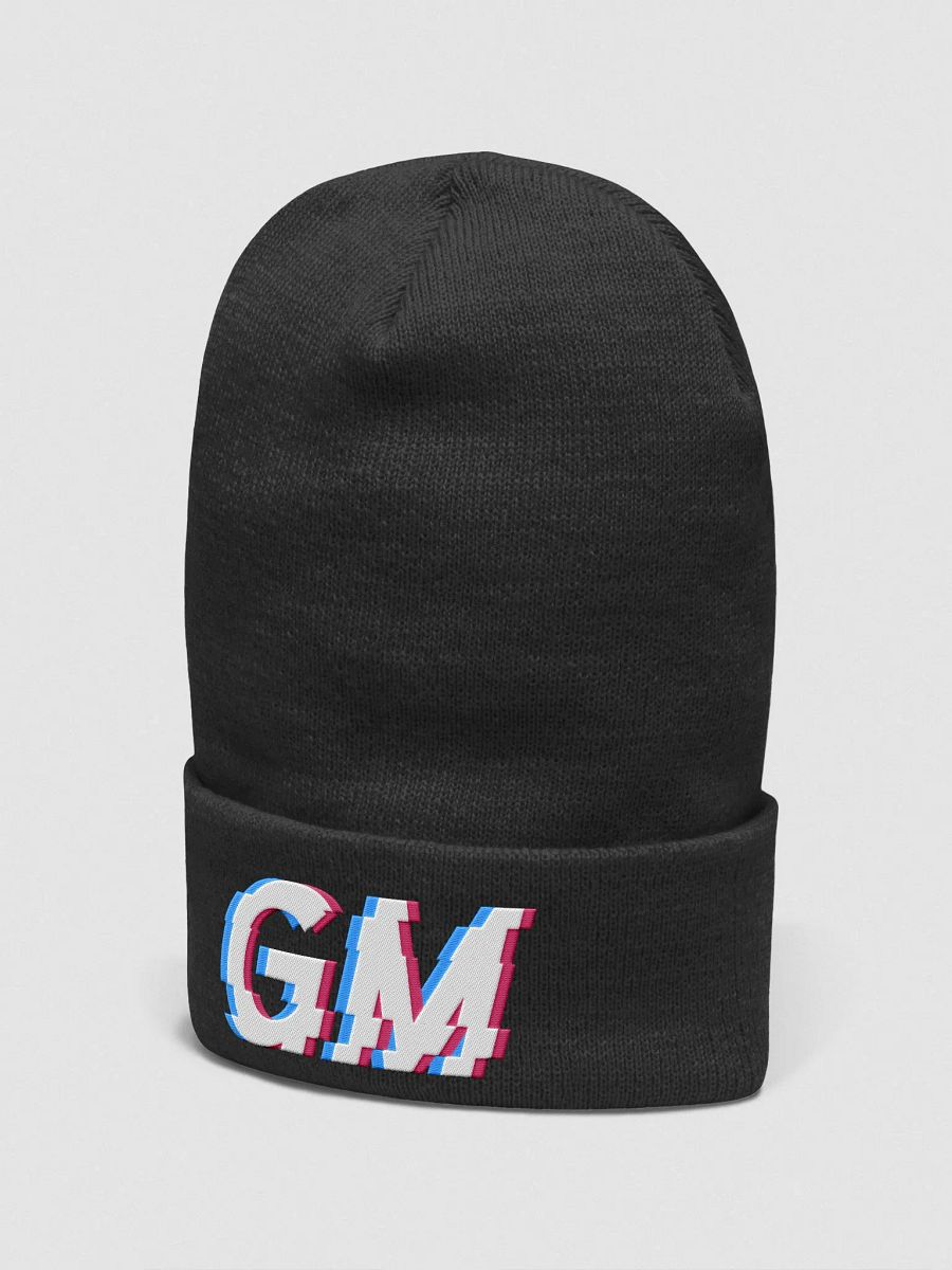 GM Cuffed Black Beanie product image (2)