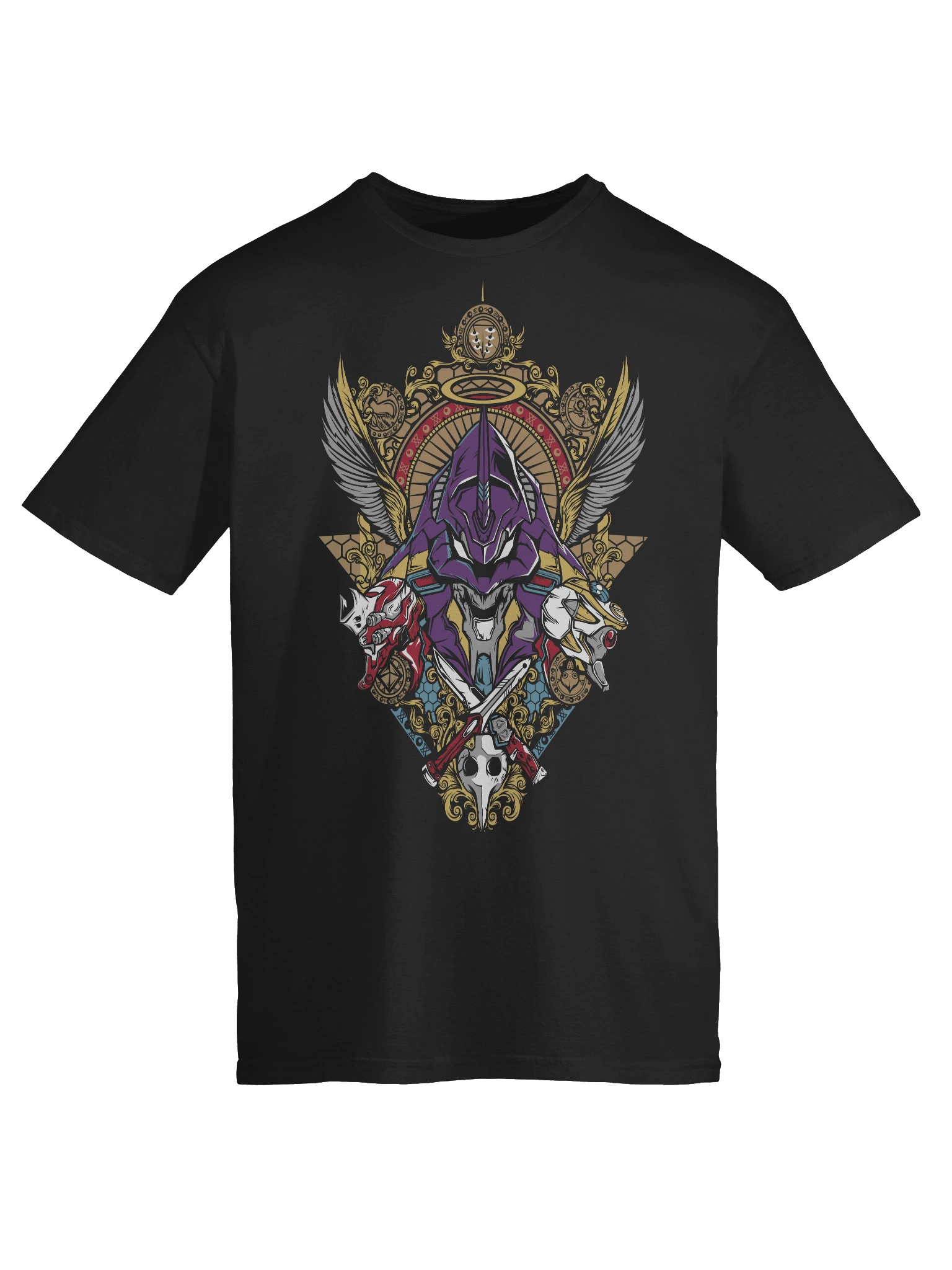 Neon Genesis Evangelion – EVA Unit-01 – Sanctified Berserker Crest – Gildan Softstyle T-Shirt product image (6)
