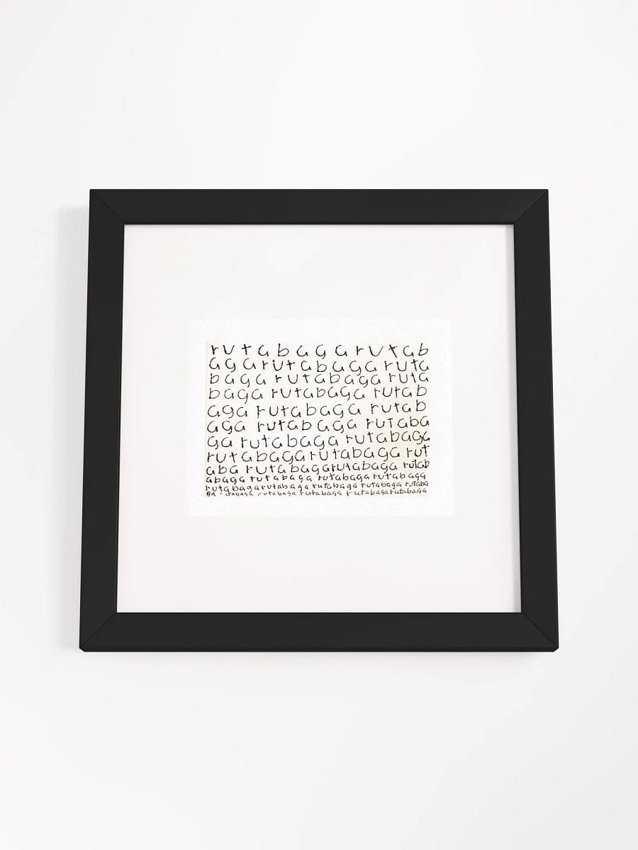 rutabaga Panel Card Print Framed product image (3)