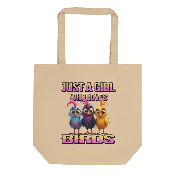 Just A Girl Who Loves Birds Whimsical Eco Tote product image (1)