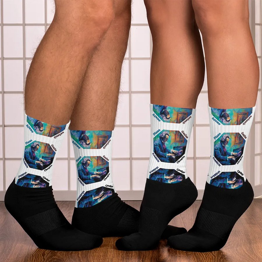 Frédéric Chopin [Playing Piano] - Piano Genius | Socks product image (7)
