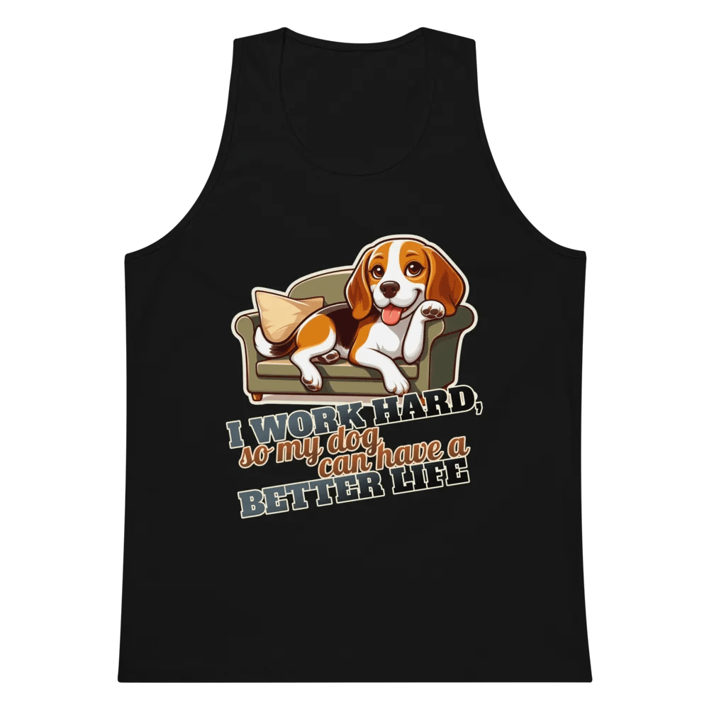 Work Hard - Beagle sofa - Tank top product image (12)