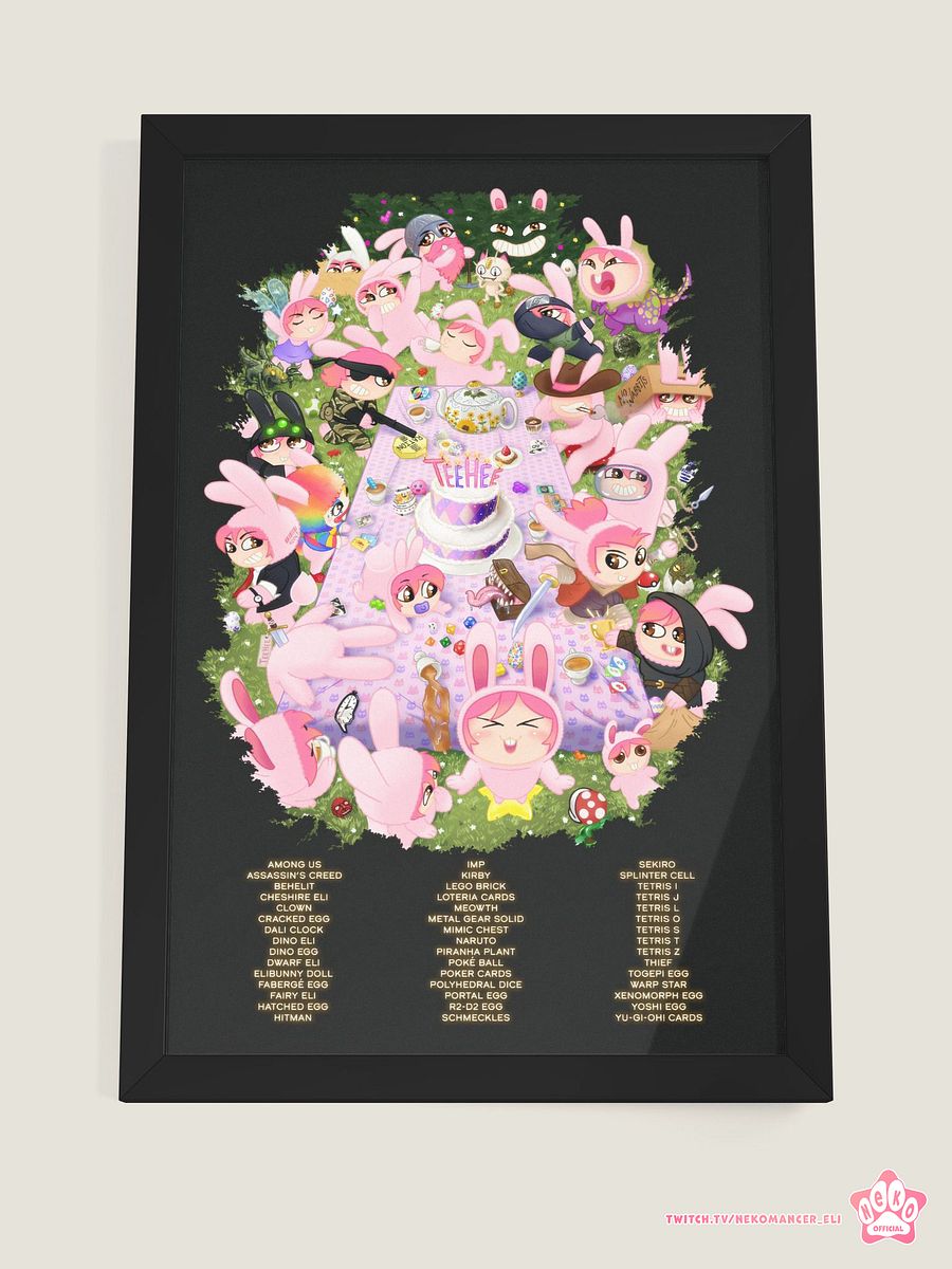 Neko "TeeHee" Party Print product image (17)