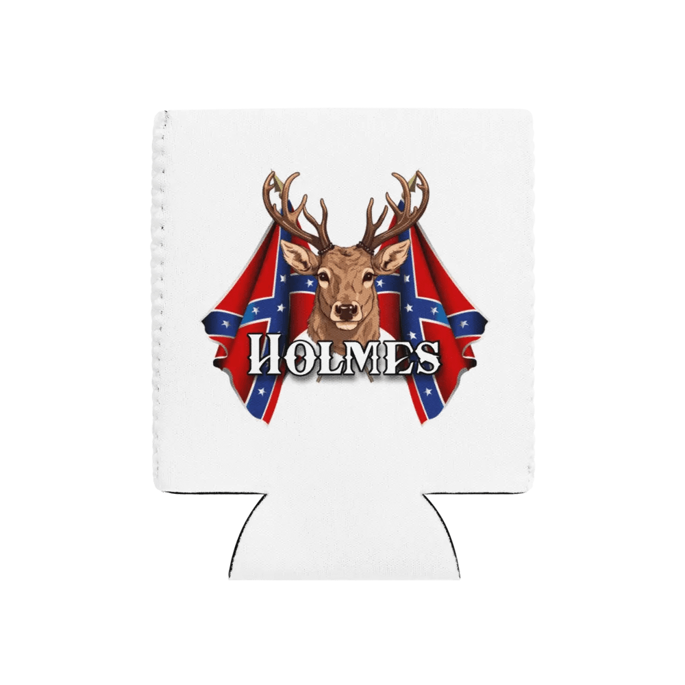 "Holmes" Last Name Rebel Redneck Deer - Coozie product image (1)