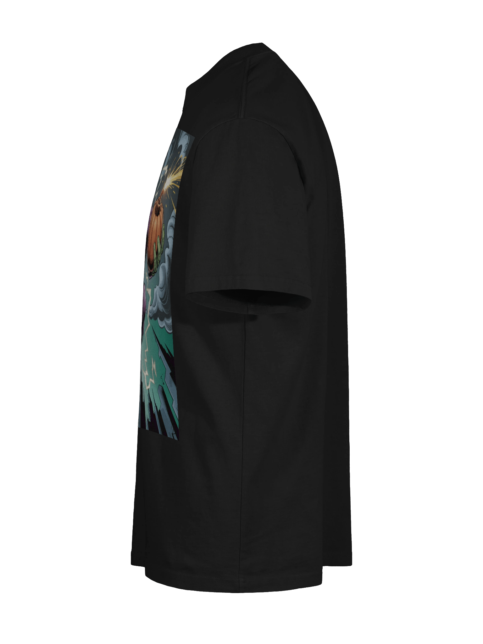Green Goblin Pumpkin Havoc Oversized Faded T-Shirt – Goblin's Stormy Blitz product image (10)