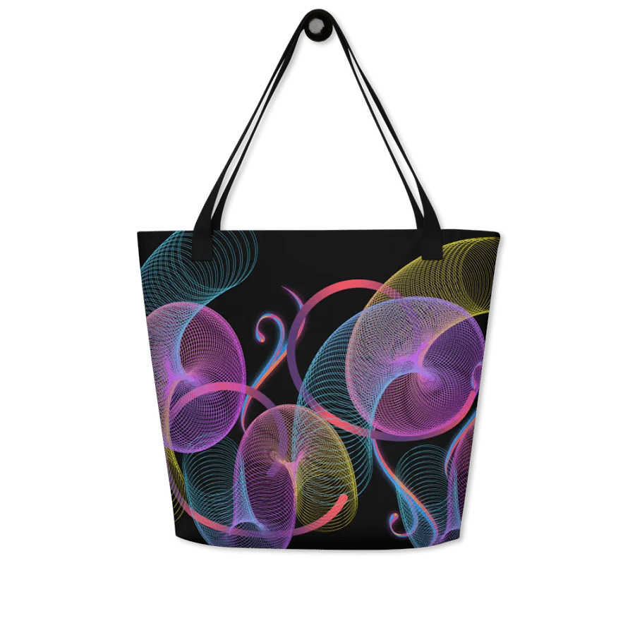 Mesmerizing Spiral Wave Tote Bag metaverse entusiast genz ladies and girls product image (4)
