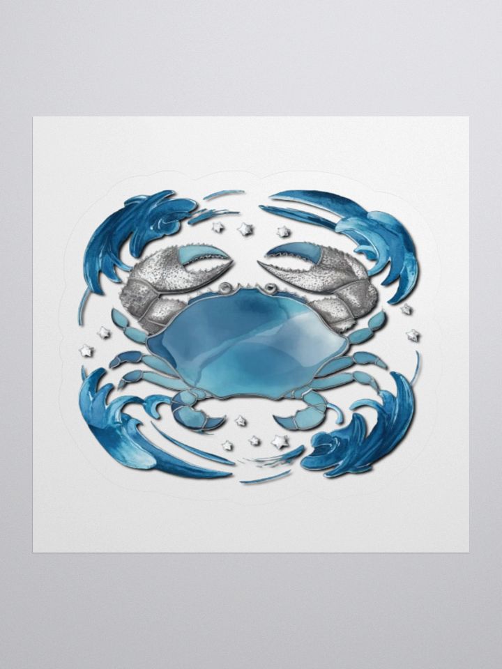 Cancer Zodiac Crab Kiss-Cut Sticker product image (2)