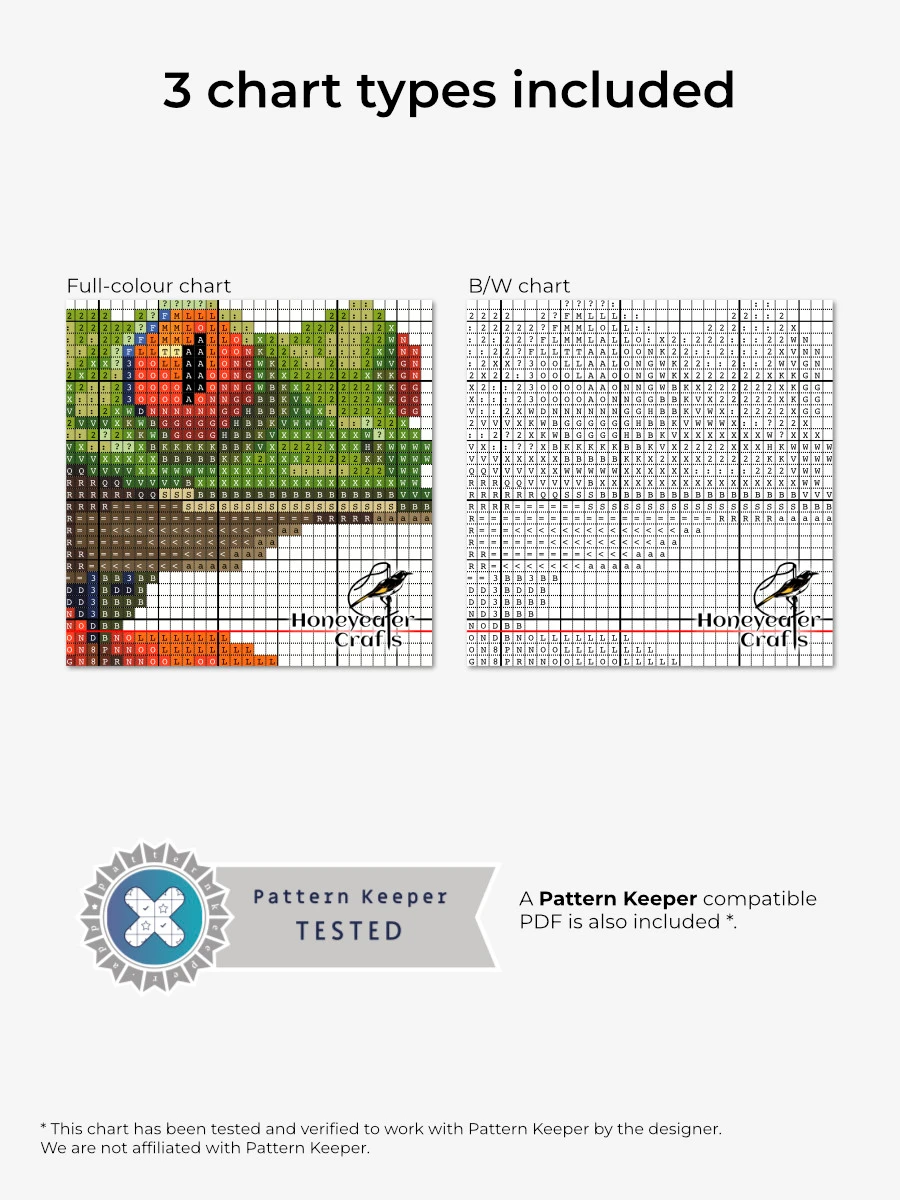 Red-eyed Tree Frog 3: Reptile Cross Stitch Pattern PDF product image (2)