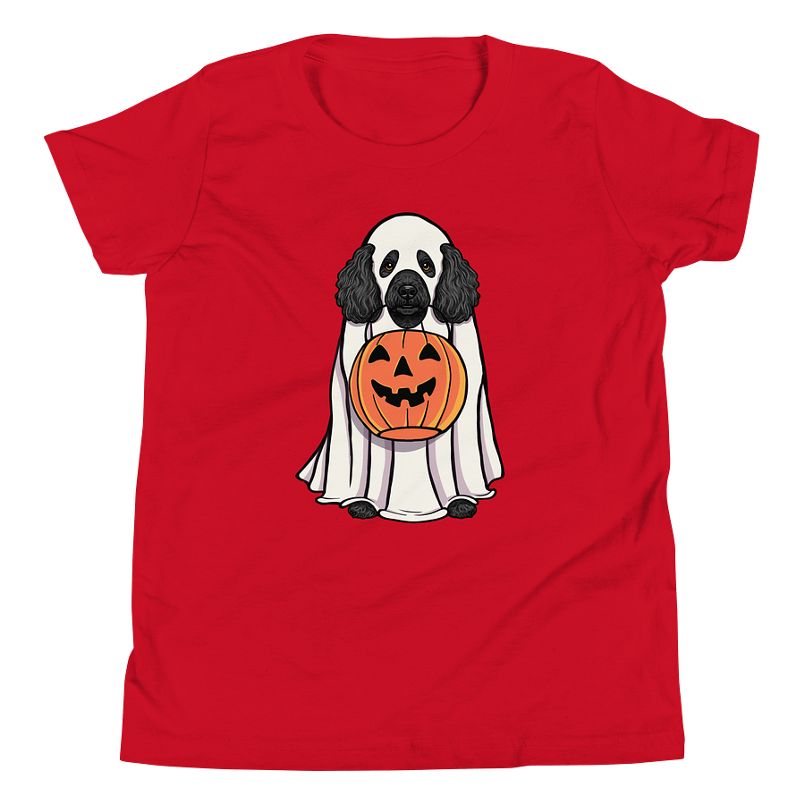 Halloween Miniature Poodle(Black) Youth T-Shirt product image (5)