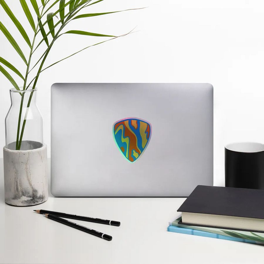 Marble Guitar Pick Holo Sticker product image (10)