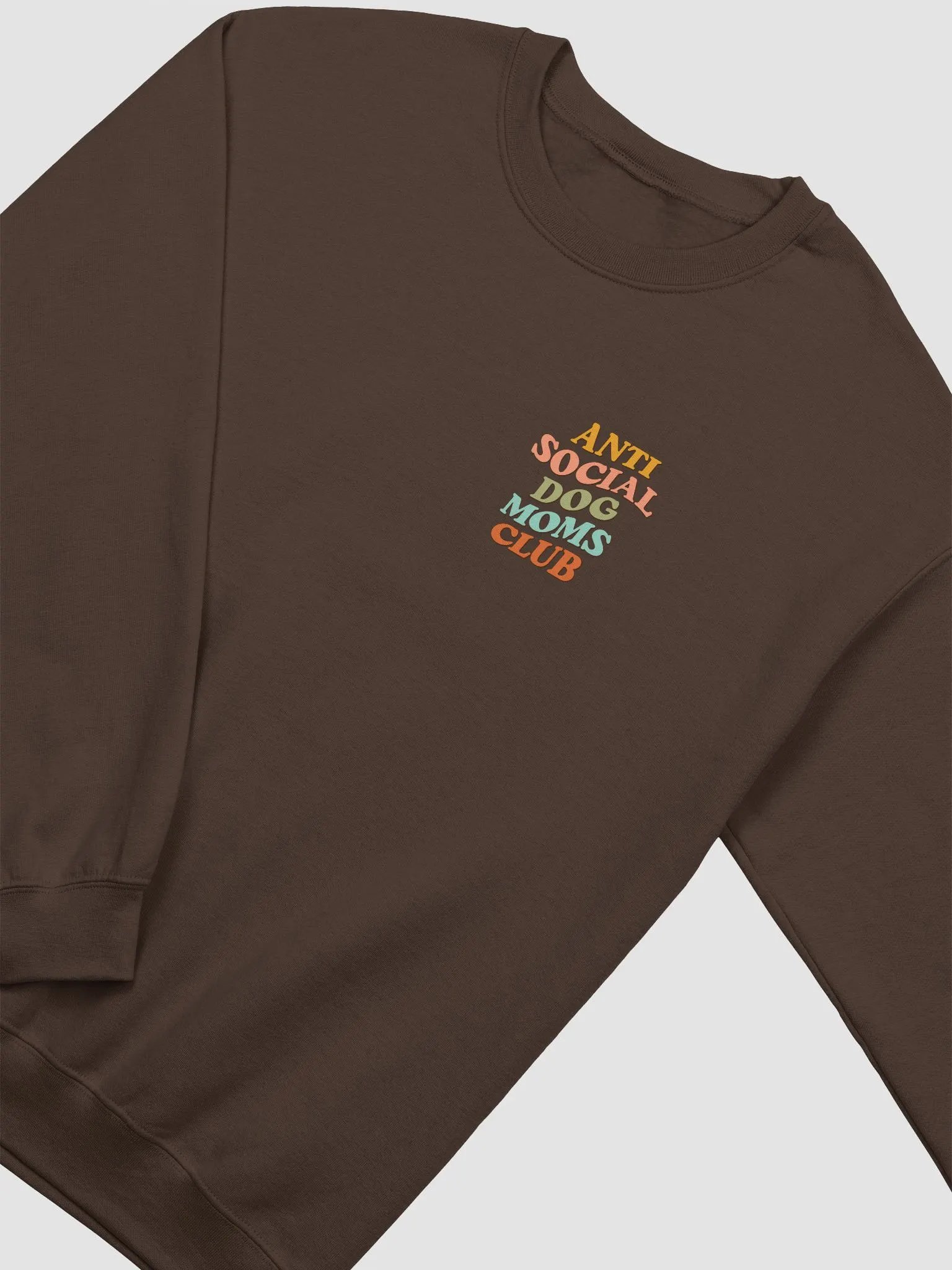 Anti Social Dog Moms Club Retro Checkerboard(Color) Sweatshirt | Funny Introvert Checkered Shirt for Dog Moms product image (5)
