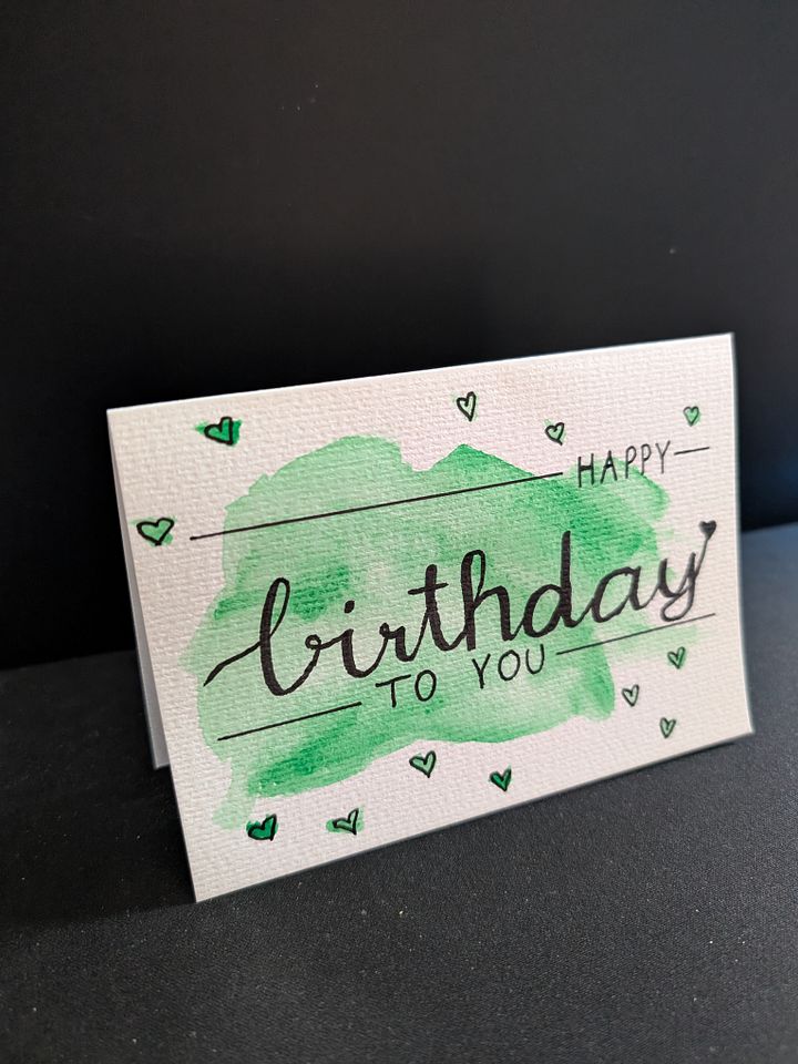 Birthday Card "HAPPY birthday TO YOU" product image (2)