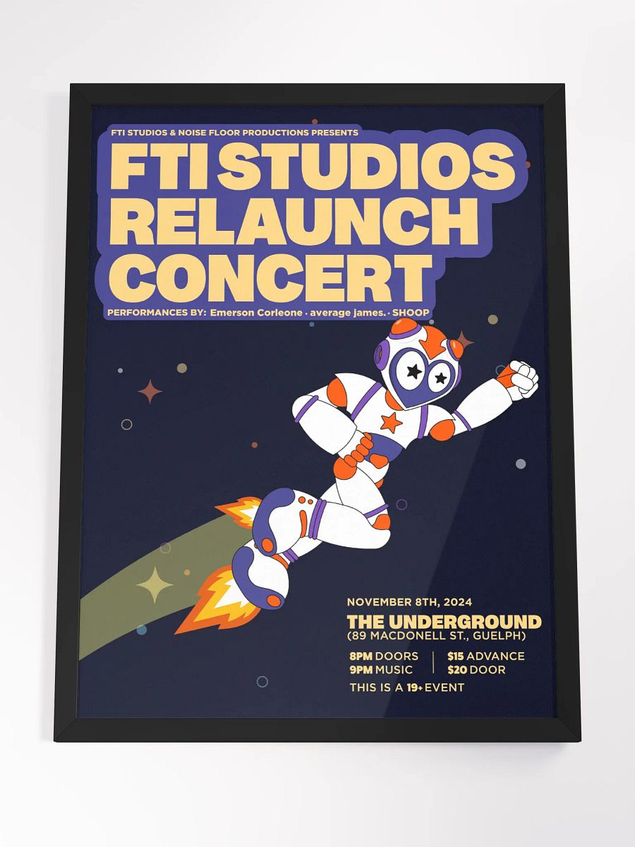 The RELAUNCH Concert Framed Poster product image (4)