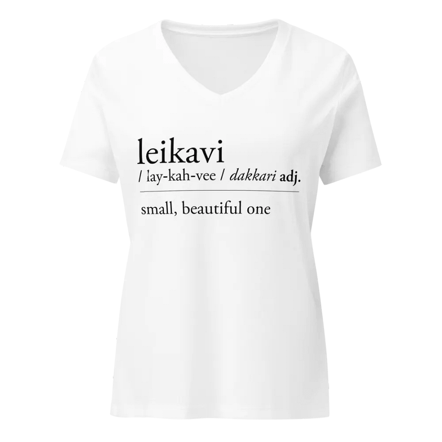 Leikavi Definition Bella+Canvas Women's Relaxed V-Neck T-Shirt product image (9)