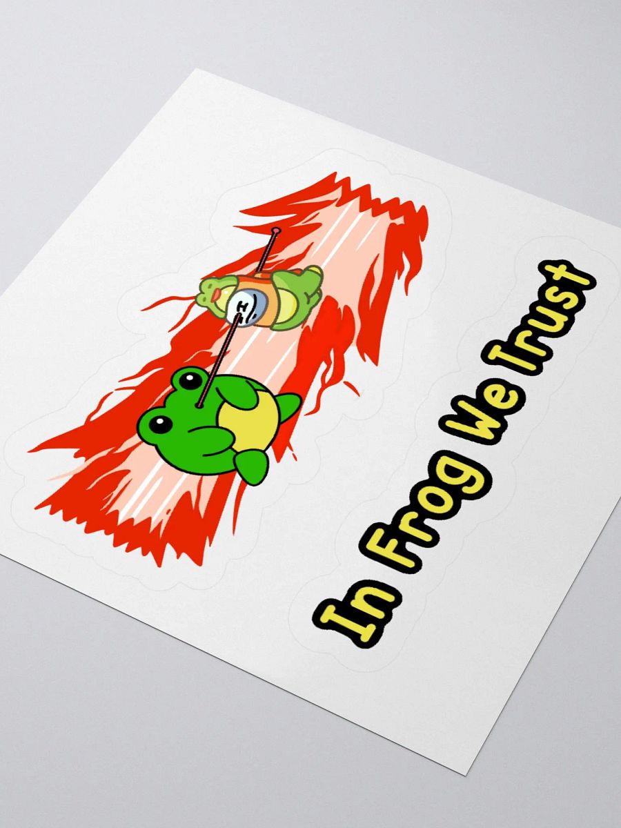 In Frog We Trust Sticker product image (7)