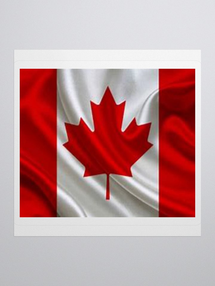 Canada Flag Sticker | Maple Leaf Design | Durable Vinyl | 3 Sizes product image (1)