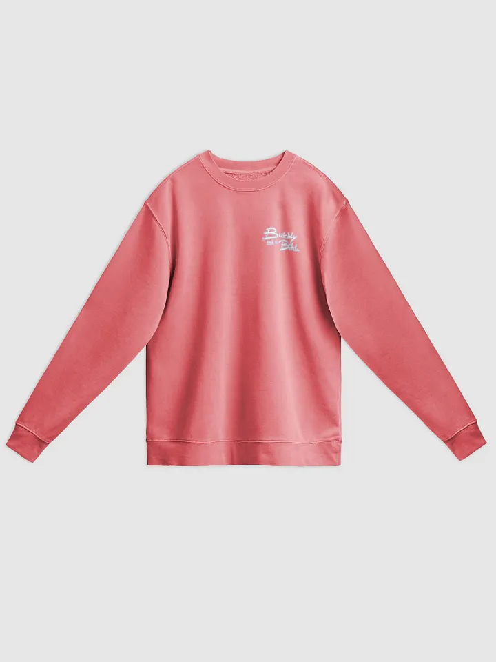 Bubbly and a B*tch (sm. lined design, #E1B9CE) printed pigment crewneck product image (21)